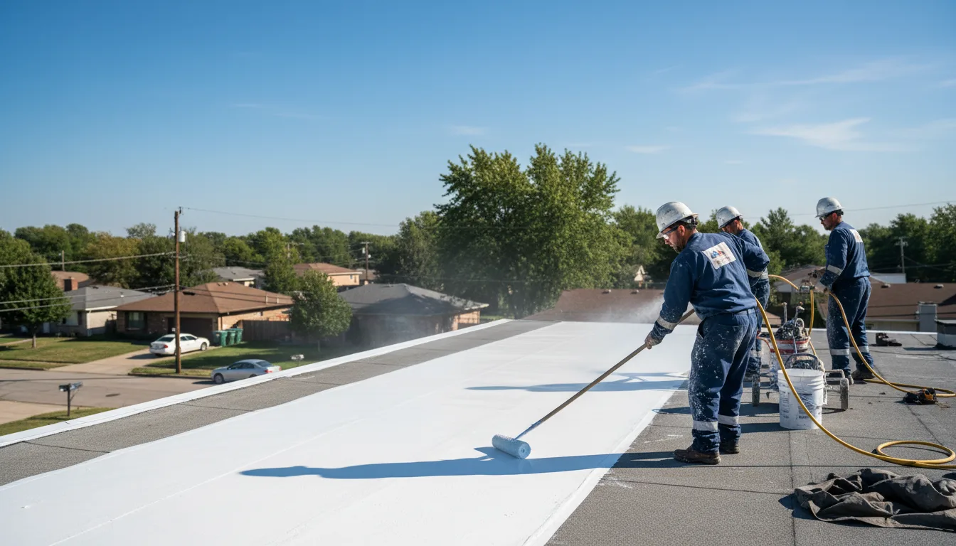 Commercial roof coating in Preston, GA near me